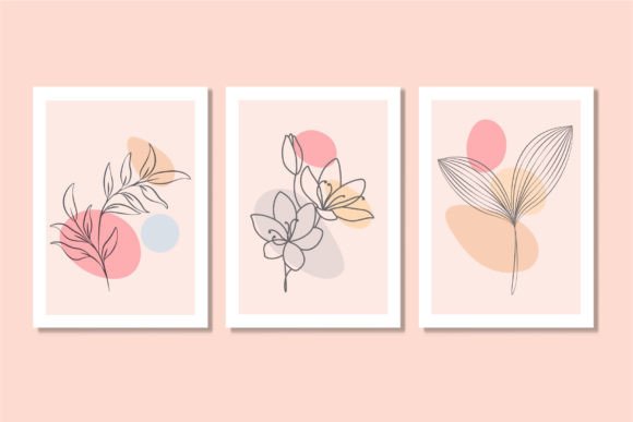 Download Minimal Flowers Leaves Wall Art Poster - Poster Collection
