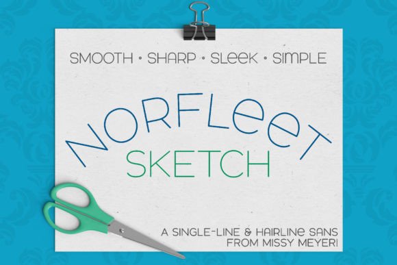 Download Norfleet Sketch (single Line) - Sketch Collection