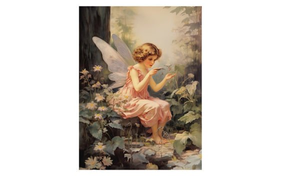 Download Baby Fairy, Forest Art Print Poster - Poster Collection