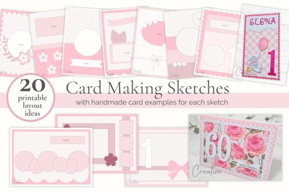 Download Card Making Sketches - Layout Templates - Sketch Collection