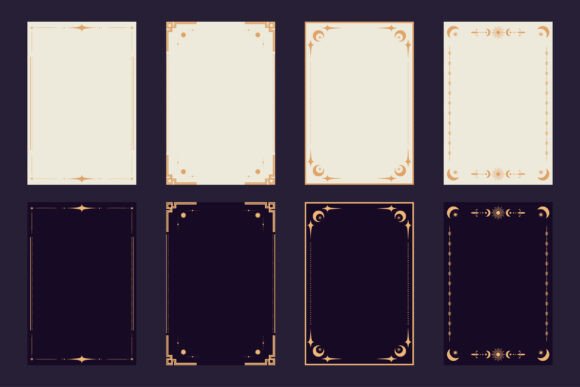 Download Celestial Boho Tarot Card Frames Set - Card Collection
