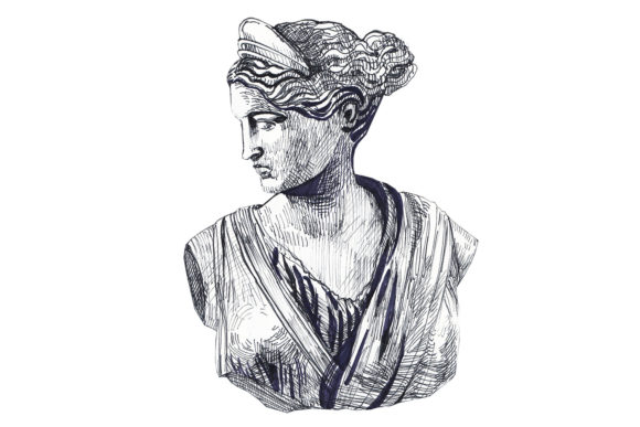 Download Ink Bust of Venus - Graphic Sketch - Sketch Collection